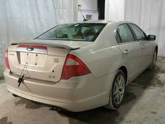 3FAHP0CG5AR135702 - 2010 FORD FUSION SEL TAN photo 4