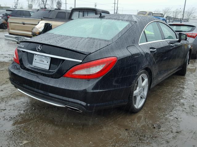 WDDLJ7DBXCA008772 - 2012 MERCEDES-BENZ CLS 550 BLACK photo 4