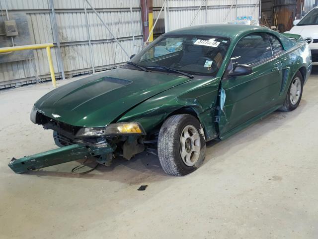 1FAFP4041YF186873 - 2000 FORD MUSTANG GREEN photo 2