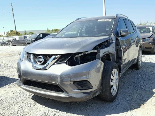 JN8AT2MT8GW014204 - 2016 NISSAN ROGUE S GRAY photo 2