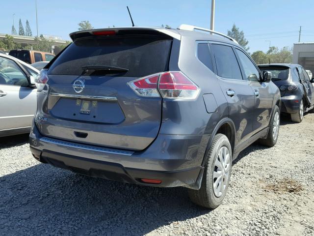 JN8AT2MT8GW014204 - 2016 NISSAN ROGUE S GRAY photo 4