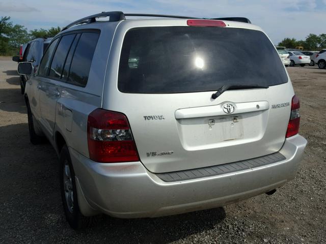 JTEEP21AX50089969 - 2005 TOYOTA HIGHLANDER GRAY photo 3