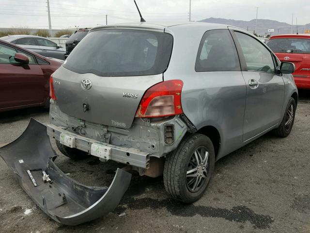 JTDJT923675051099 - 2007 TOYOTA YARIS GRAY photo 4