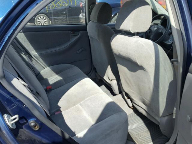 1NXBR32E24Z317894 - 2004 TOYOTA COROLLA CE BLUE photo 6