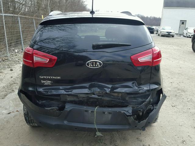 KNDPB3A28B7016029 - 2011 KIA SPORTAGE L BLACK photo 9