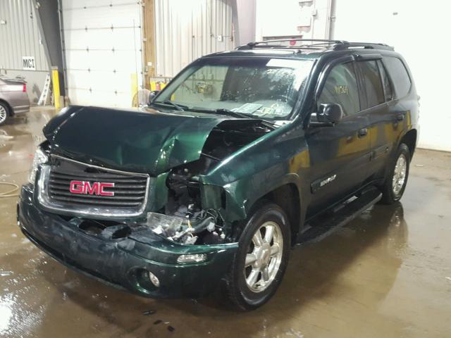 1GKDT13S942194800 - 2004 GMC ENVOY GREEN photo 2