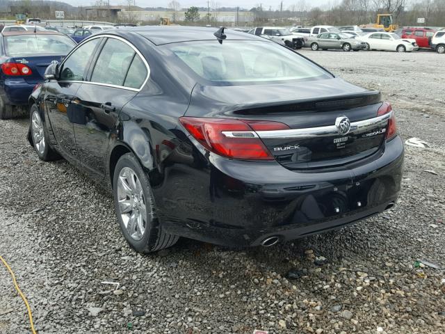 2G4GK5EX9E9316775 - 2014 BUICK REGAL BLACK photo 3