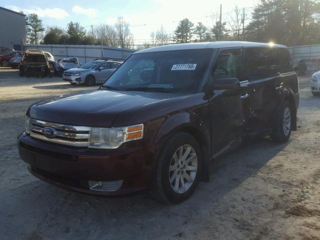 2FMEK62C99BA32432 - 2009 FORD FLEX SEL BLACK photo 2