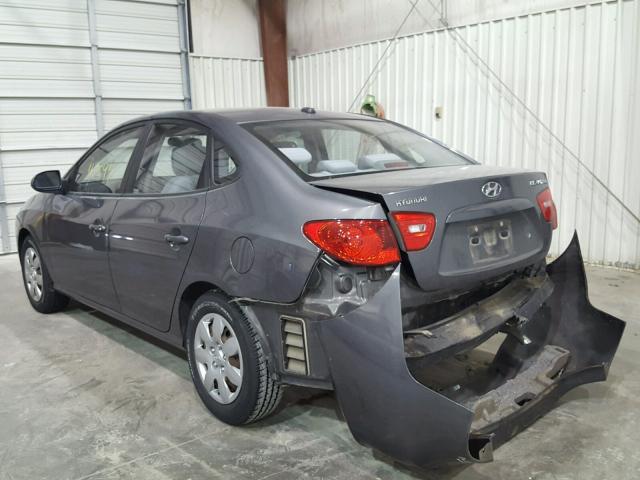 KMHDU46D38U521754 - 2008 HYUNDAI ELANTRA GL GRAY photo 3