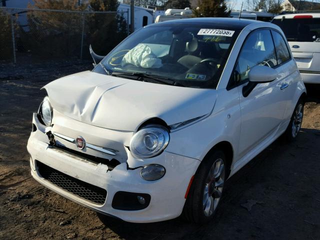 3C3CFFBRXGT133764 - 2016 FIAT 500 SPORT WHITE photo 2