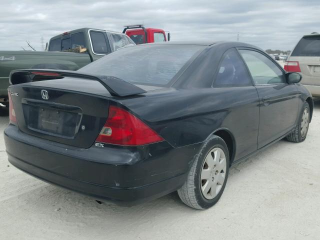 1HGEM22951L037032 - 2001 HONDA CIVIC SI BLACK photo 4