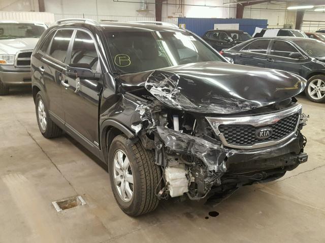 5XYKTDA20DG314982 - 2013 KIA SORENTO LX BLACK photo 1