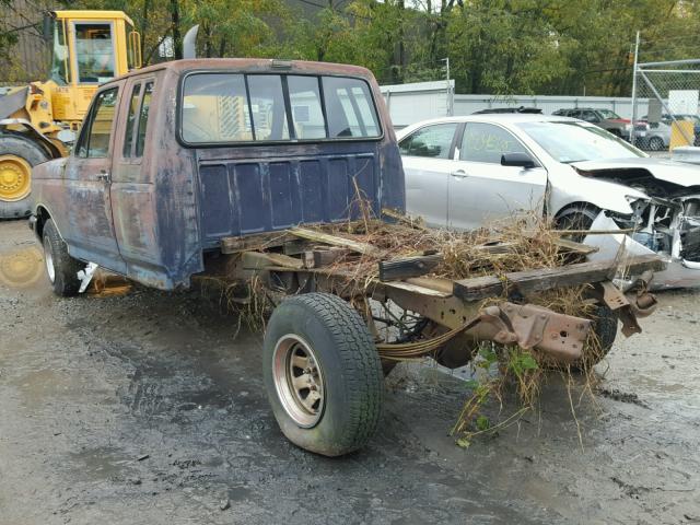 1FTEX15Y4KKA46542 - 1989 FORD F150 BLUE photo 3