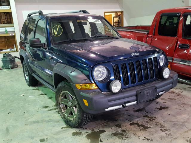 1J4GL38K75W536777 - 2005 JEEP LIBERTY RE BLUE photo 1