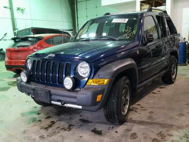 1J4GL38K75W536777 - 2005 JEEP LIBERTY RE BLUE photo 2