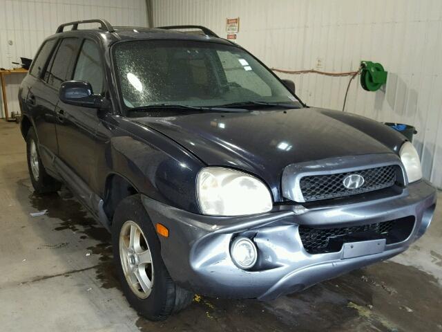 KM8SC13D84U610128 - 2004 HYUNDAI SANTA FE G BLUE photo 1