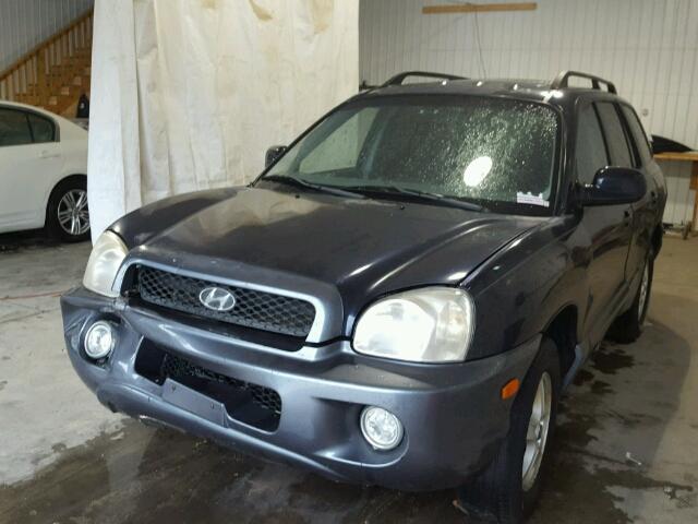 KM8SC13D84U610128 - 2004 HYUNDAI SANTA FE G BLUE photo 2