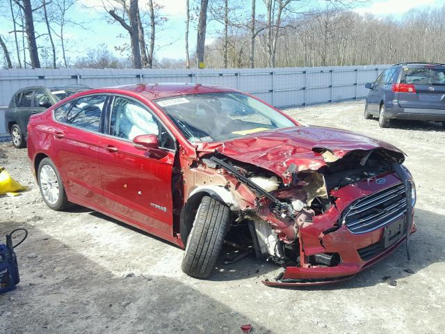 3FA6P0LU8GR218613 - 2016 FORD FUSION SE RED photo 1