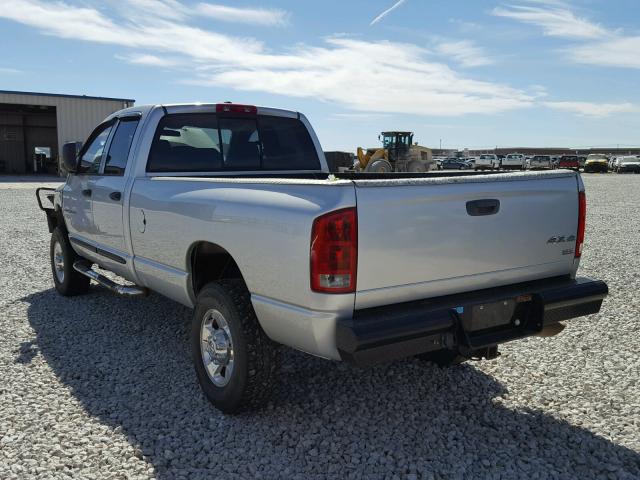 1D7KS28C06J149871 - 2006 DODGE RAM 2500 S SILVER photo 3