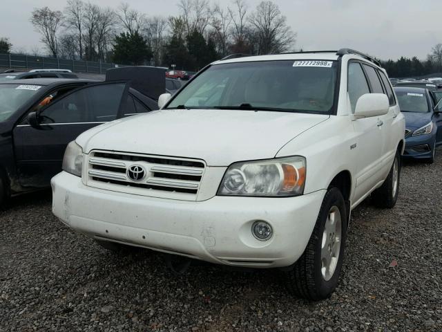 JTEDP21A360119228 - 2006 TOYOTA HIGHLANDER WHITE photo 2