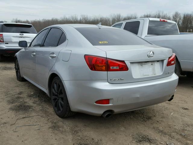 JTHCK262185021061 - 2008 LEXUS IS 250 SILVER photo 3