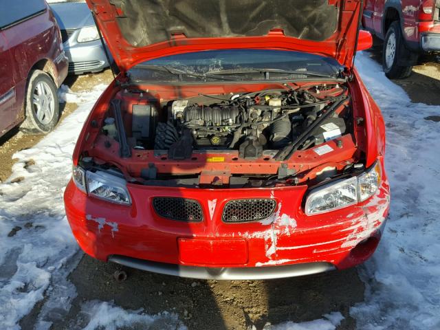 1G2WP12K8WF264863 - 1998 PONTIAC GRAND PRIX RED photo 7