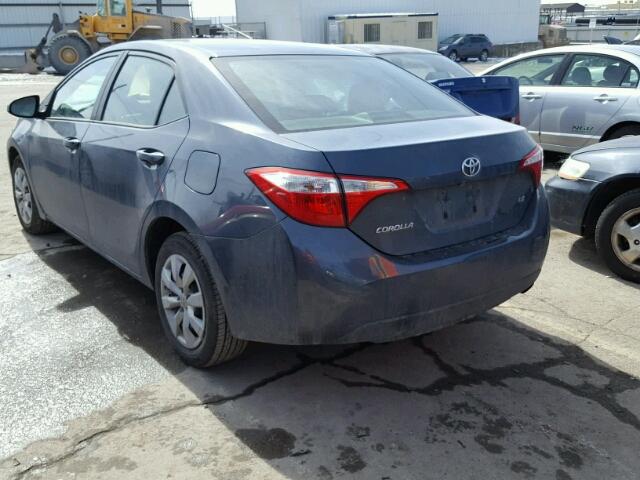 2T1BURHE5GC528568 - 2016 TOYOTA COROLLA L GRAY photo 3