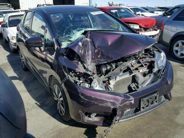 3HGGK5G85FM727045 - 2015 HONDA FIT EX PURPLE photo 1