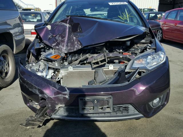 3HGGK5G85FM727045 - 2015 HONDA FIT EX PURPLE photo 9