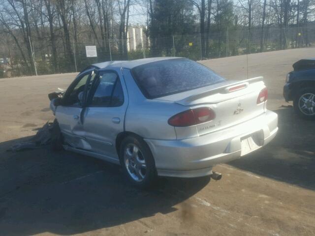 1G1JC524727351421 - 2002 CHEVROLET CAVALIER B SILVER photo 3