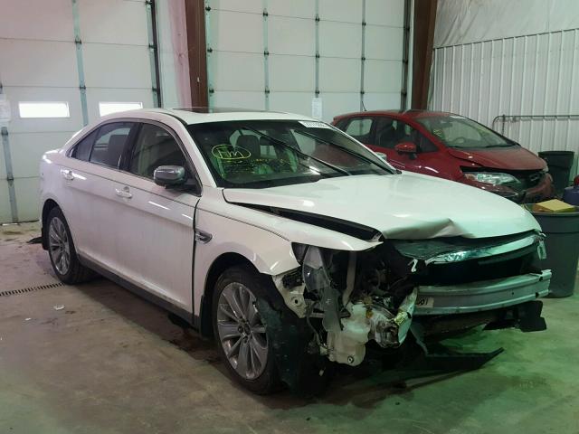 1FAHP2FW8AG166030 - 2010 FORD TAURUS LIM WHITE photo 1