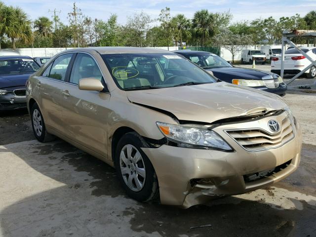 4T1BF3EK0BU200337 - 2011 TOYOTA CAMRY BASE GOLD photo 1