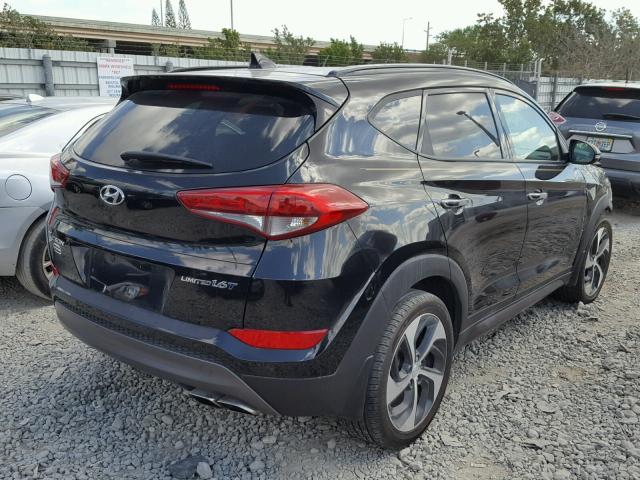 KM8J33A23GU050452 - 2016 HYUNDAI TUCSON LIM BLACK photo 4