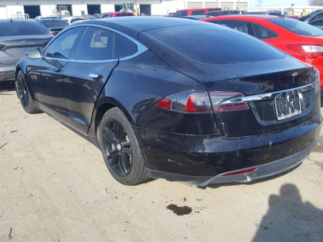 5YJSA1E21GF128815 - 2016 TESLA MODEL S BLACK photo 3