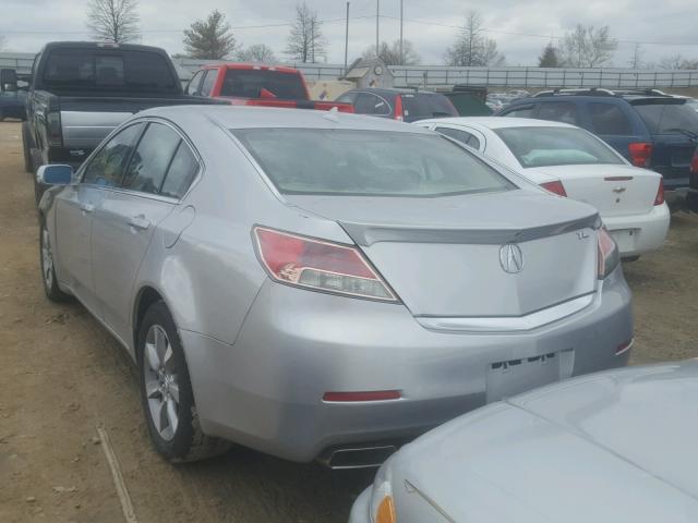 19UUA8F59DA013735 - 2013 ACURA TL TECH SILVER photo 3