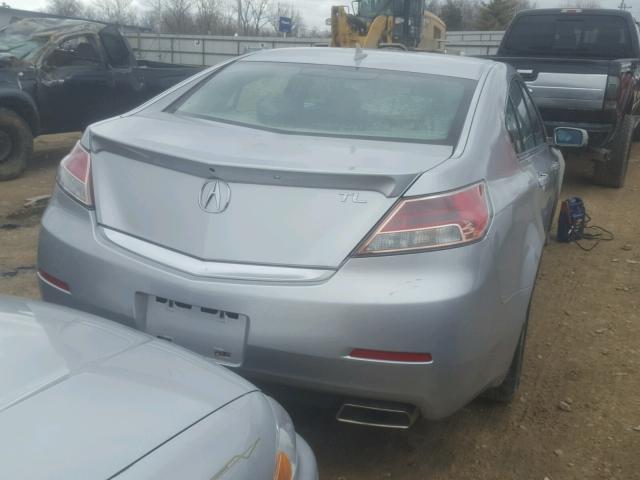 19UUA8F59DA013735 - 2013 ACURA TL TECH SILVER photo 4