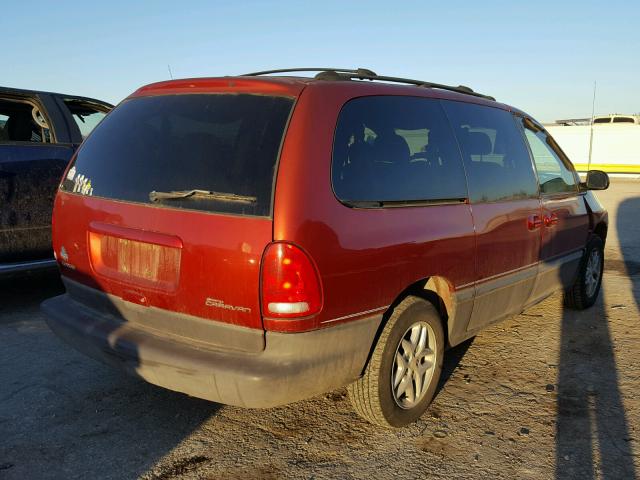 1B4GP54L0YB626995 - 2000 DODGE GRAND CARA RED photo 4