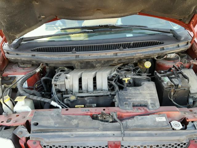 1B4GP54L0YB626995 - 2000 DODGE GRAND CARA RED photo 7