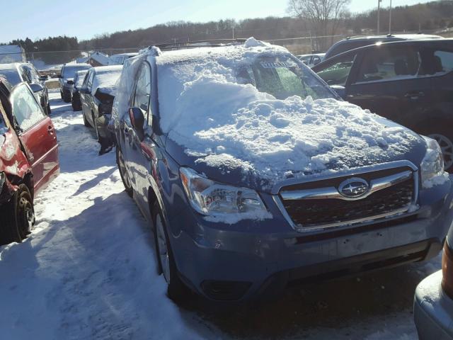 JF2SJADC8FH838367 - 2015 SUBARU FORESTER 2 BLUE photo 1