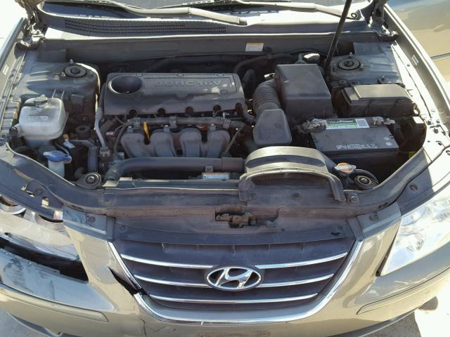 5NPET46C39H522286 - 2009 HYUNDAI SONATA GLS GREEN photo 7