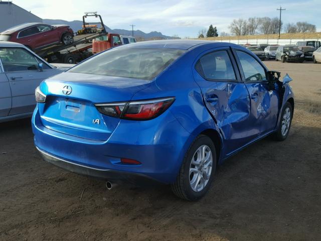 3MYDLBZV4GY140332 - 2016 TOYOTA SCION IA BLUE photo 4
