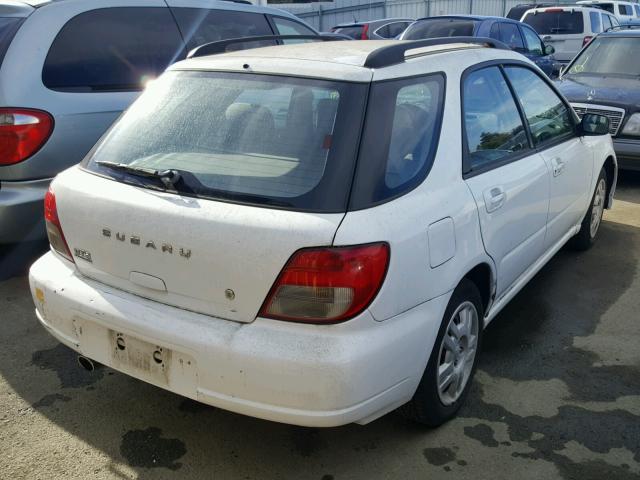 JF1GG65593H809266 - 2003 SUBARU IMPREZA TS WHITE photo 4