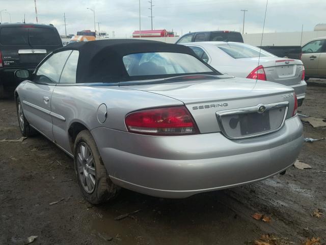 1C3EL55R84N256577 - 2004 CHRYSLER SEBRING LX SILVER photo 3