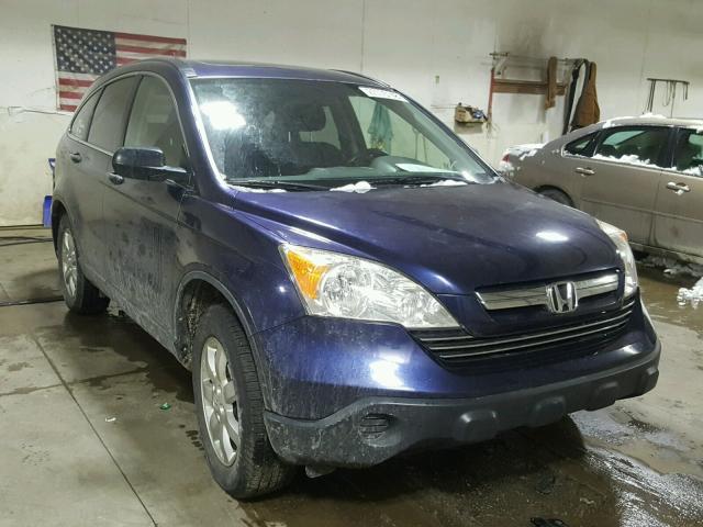 JHLRE48587C039818 - 2007 HONDA CR-V EX BLUE photo 1