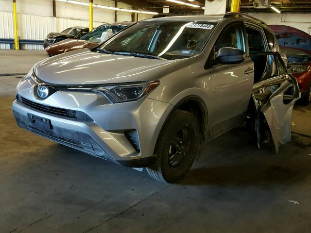 2T3ZFREVXHW355585 - 2017 TOYOTA RAV4 LE SILVER photo 2