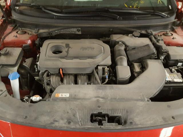 5NPE24AF3HH474467 - 2017 HYUNDAI SONATA SE RED photo 7