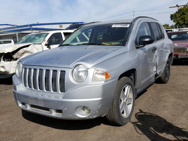 1J8FT47W27D225566 - 2007 JEEP COMPASS SILVER photo 2