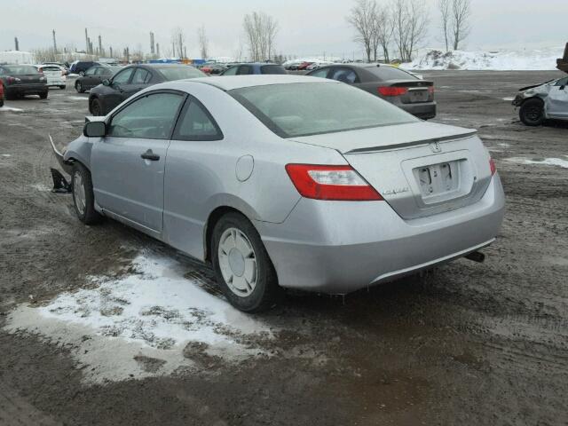 2HGFG11358H004686 - 2008 HONDA CIVIC DX-G SILVER photo 3