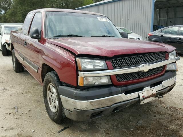 2GCEC19T741258204 - 2004 CHEVROLET SILVERADO MAROON photo 1