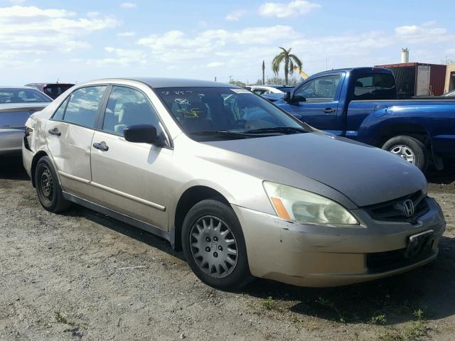 1HGCM56163A100344 - 2003 HONDA ACCORD DX GOLD photo 1